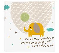 goldbuch Little Dream - Álbum de fotos infantil con textura de lino, 60 páginas blancas y pergamina, álbum de bebé para pegar papel, aprox. 25 x 25 x 4 cm