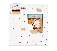 goldbuch Little Dream - Álbum de fotos para bebé (estructura de lino, 60 hojas blancas, pergamino y 4 páginas ilustradas, 30 x 31 x 4 cm)