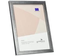 goldbuch Marco de fotos Skandi 13 x 18 cm, marco individual de madera auténtica, marco de retrato para colocar, marco de madera con soporte de pared, marco de fotos plateado