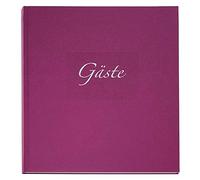 goldbuch Seda - Libro de visitas (cartón, 23 x 25 cm), color morado