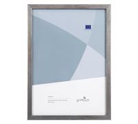 goldbuch Skandi 90 0496 - Marco de fotos DIN A4, marco individual de madera auténtica, marco de madera con soporte de pared, marco de fotos, marco plateado, 90 0496