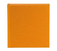 Goldbuch Summertime 27 705 - Álbum de fotos (lino, 30 x 31 x 4 cm), color | Álbum con tapa de lino amarillo, 60 páginas blancas y cristal, álbum de fotos para pegar hasta 336 fotos
