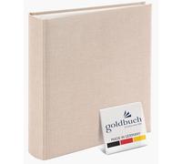 goldbuch Summertime Trend 2 31605-Álbum (100 páginas con separadores de pergamino y Cubierta de Lino, para hasta 600 Fotos), Papel, Beige, 30 x 31 cm