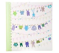 Goldbuch Sweet and Fresh Boy in Turnowsky - Foto de impresión artística (60 Unidades, pergamino y 4 páginas ilustradas, álbum de bebé para Pegar con Relieve Plateado, Papel, Aprox. 30 x 31 x 4 cm)