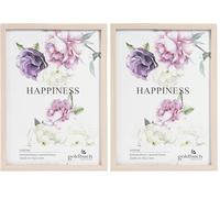 Goldbuch Verona - Marco de Fotos (Madera MDF, para 1 Foto, 20 x 30 cm, Marco para Colocar, Marco de Fotos con Soporte de Pared para Colgar, 22,5 x 31 x 1,5 cm), Color Natural (Paquete de 2)