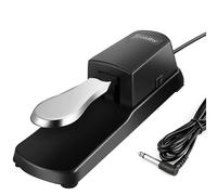 Goldby Pedal de sostenimiento de piano, pedal de sostenimiento universal para Yamaha, Casio, Roland, Korg Pianos Digitales Teclado MIDI, teclados electrónicos, sintetizador de órgano eléctrico