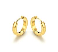 GoldChic Aros de oro para mujer de 12 mm pendientes para mujer mini aro