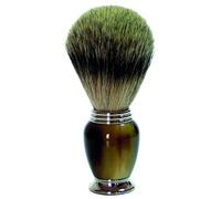 Golddachs - Brocha de Afeitar, 100% Pelo de tejón, Mango de Cuerno de imitación, Golddachs - Brocha de Afeitar, 100% Pelo de tejón, Mango de Cuerno, de imitación