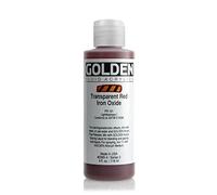 Golden Acrylic: Acrílico Fluido: 119ml. (Botella) Óxido de Hierro Rojo Transparente