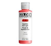 Golden Acrylic: Acrílico Fluido: 119ml. (Botella) Rojo Naphthol Claro