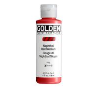 Golden Acrylic: Acrílico Fluido: 119ml. (Botella) Rojo Naphthol Medio