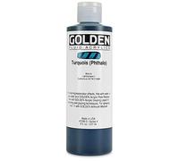 Golden Acrylic: Acrílico Fluido: 236ml. (Botella) Turquesa Phthalo