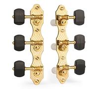 Golden Age Classical Guitar Tuners, Gold with ebony knobs