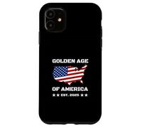 Golden Age of America USA Map Carcasa para iPhone 11