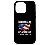 Golden Age of America USA Map Carcasa para iPhone 14 Pro MAX