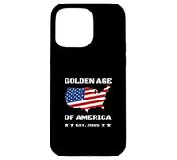 Golden Age of America USA Map Carcasa para iPhone 15 Pro MAX