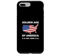 Golden Age of America USA Map Carcasa para iPhone 7 Plus/8 Plus