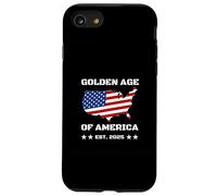 Golden Age of America USA Map Carcasa para iPhone SE (2020) / 7/8