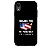 Golden Age of America USA Map Carcasa para iPhone XR