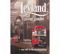 Golden Age of Transport Leyland Bus London Large Tin A3 Wall Sign Vintage Retro