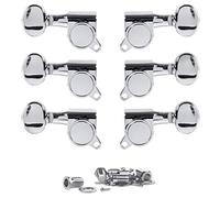 Golden Age Oval Knob 3+3 Tuners, Chrome