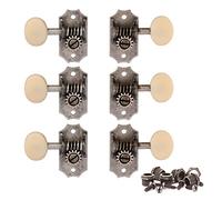 Golden Age Restoration Guitar Tuners 3+3, Relic nickel