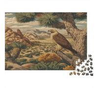 Golden Águila Perched on Joshua Tree,Rompecabezas para Adultos 1000pcs (75x50cm),Juegos De Desafío De