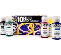 Golden Artist Colors Fluid Mixing Set of Acrylic Paints 10 x 30 ml