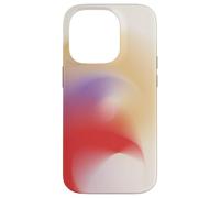 Golden Aura | Red, Lavender & Cream Energy Flow Abstract Carcasa para iPhone 14 Pro