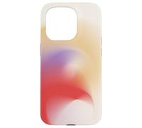 Golden Aura | Red, Lavender & Cream Energy Flow Abstract Carcasa para iPhone 15 Pro