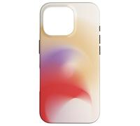 Golden Aura | Red, Lavender & Cream Energy Flow Abstract Carcasa para iPhone 16 Pro