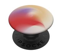Golden Aura | Red, Lavender & Cream Energy Flow Abstract PopSockets PopGrip Adhesivo