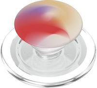 Golden Aura | Red, Lavender & Cream Energy Flow Abstract PopSockets PopGrip para MagSafe