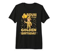 Golden Birthday Boys Girls Bday Fiesta de cumpleaños Bombero Camiseta Premium