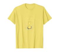 Golden Birthday Dreams: Elegante celebración de Reloj de Arena Camiseta, Hombre, Limón, L