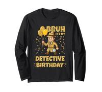 Golden Birthday Niños Niñas Cumpleaños Fiesta de Cumpleaños Detective Manga Larga