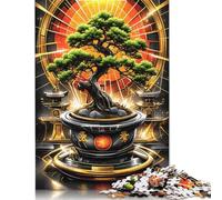 Golden Bonsai Kintsugi Puzzle Imposible,desafío for Adults Juego Educativo 1000 Piezas Obra De Arte De Juego De para Adultos, Regalos A Partir De 14 Años 1000pcs (75x50cm)