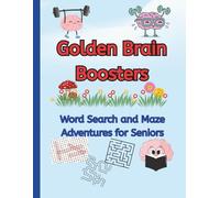 Golden Brain Boosters: Word Search and Maze Adventures for Seniors