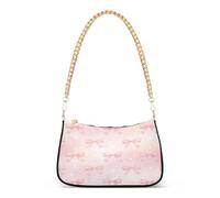 Golden Chain Bag - Bolso de hombro para mujer, poliéster, 7.1 x 11 x 2.8 pulgadas, gran capacidad, para uso diario en las axilas