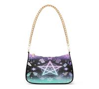 Golden Chain - Bolso de hombro diario para mujer, poliéster, 7.1 x 11 x 2.8 pulgadas, gran capacidad para llevar en las axilas