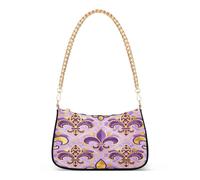 Golden Chain - Bolso de mano de gran capacidad para mujer, poliéster, 7.1 x 11 x 2.8 pulgadas, bolso de hombro para axilas