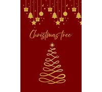 Golden christmas tree: “A Festive Holiday Notebook for Writing, Journaling & Christmas Notes”