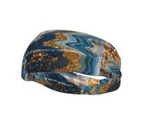 Golden City - Diadema deportiva que absorbe el sudor, elástica, a la moda, transpirable, ligera, plegable