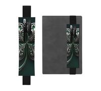 Golden Clover Elegance - Portalápices de cuero con banda elástica, funda portátil para bolígrafos, diarios y planificadores