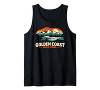 Golden Coast Wild Soul Oso Surf California Retro Camiseta sin Mangas