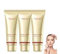 Golden Collagen Anti-Wrinkle Cream,Gold Anti Aging Face Cream,Gold and Collagen Anti-Wrinkle Cream,Moisturizer Anti Aging Collagen Firming Face Cream,Daily Face Moisturizer,Reduce Fine Lines 30g (3)