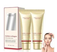 Golden Collagen Anti-Wrinkle Cream,Gold Anti Aging Face Cream,Gold and Collagen Anti-Wrinkle Cream,Moisturizer Anti Aging Collagen Firming Face Cream,Daily Face Moisturizer,Reduce Fine Lines 30g (2)