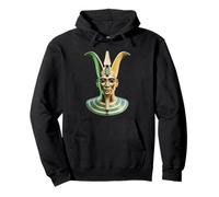 Golden Cyber Osiris - Arte futurista del Dios Egipcio Sudadera con Capucha