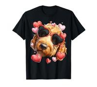 Golden Doodle Dog Goldendoodle Corazón de San Valentín Camiseta