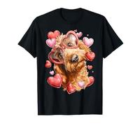 Golden Doodle Dog Goldendoodle Corazón de San Valentín Camiseta